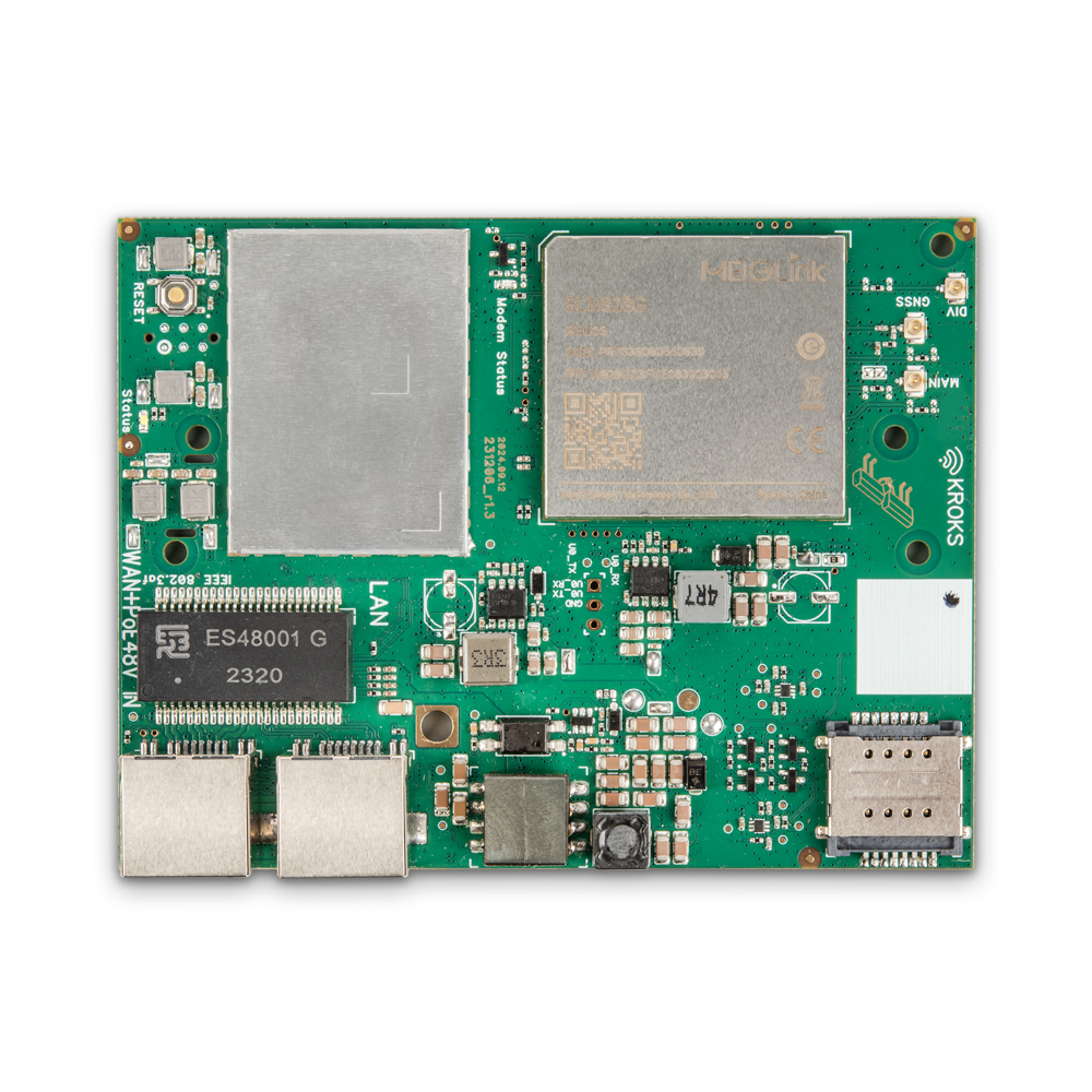 Kroks Rt-Brd m6-Gn гигабитный роутер с модемом LTE cat.6 для установки в гермобокс
