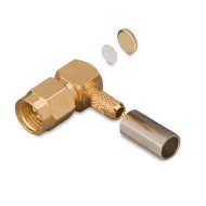 Разъем SMA(male) T на кабель RG-316, обжимной, угловой до 6 ГГц